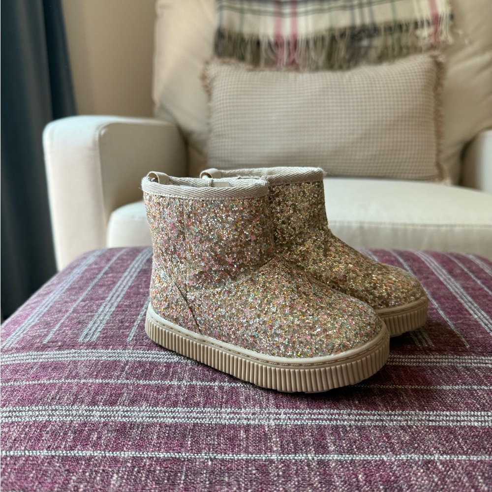 Cat & Jack Glittery Kids Boots - Multicolor